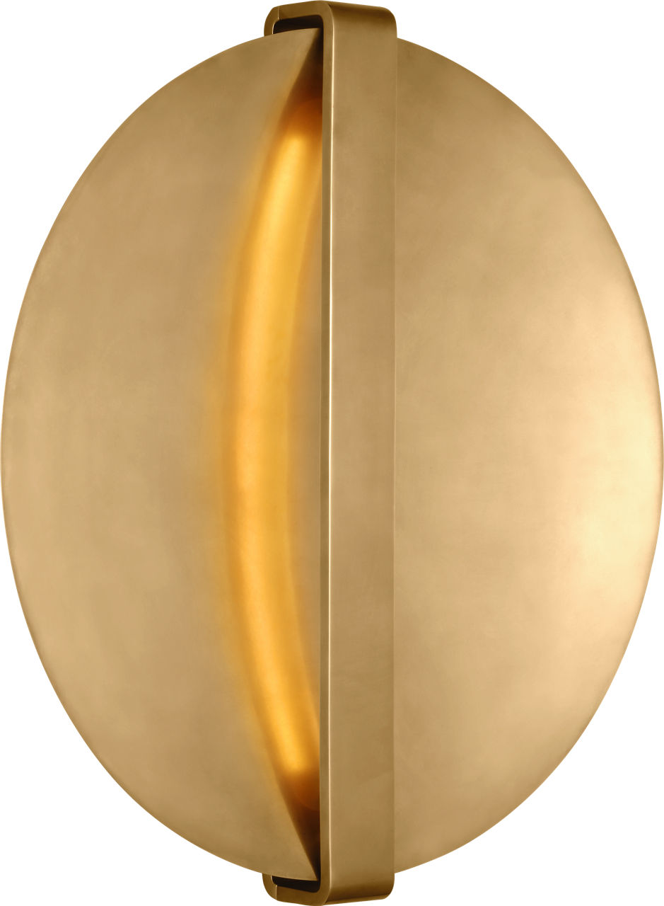 Cymbal Large Sconce Natural Brass 2700K 90 CRI