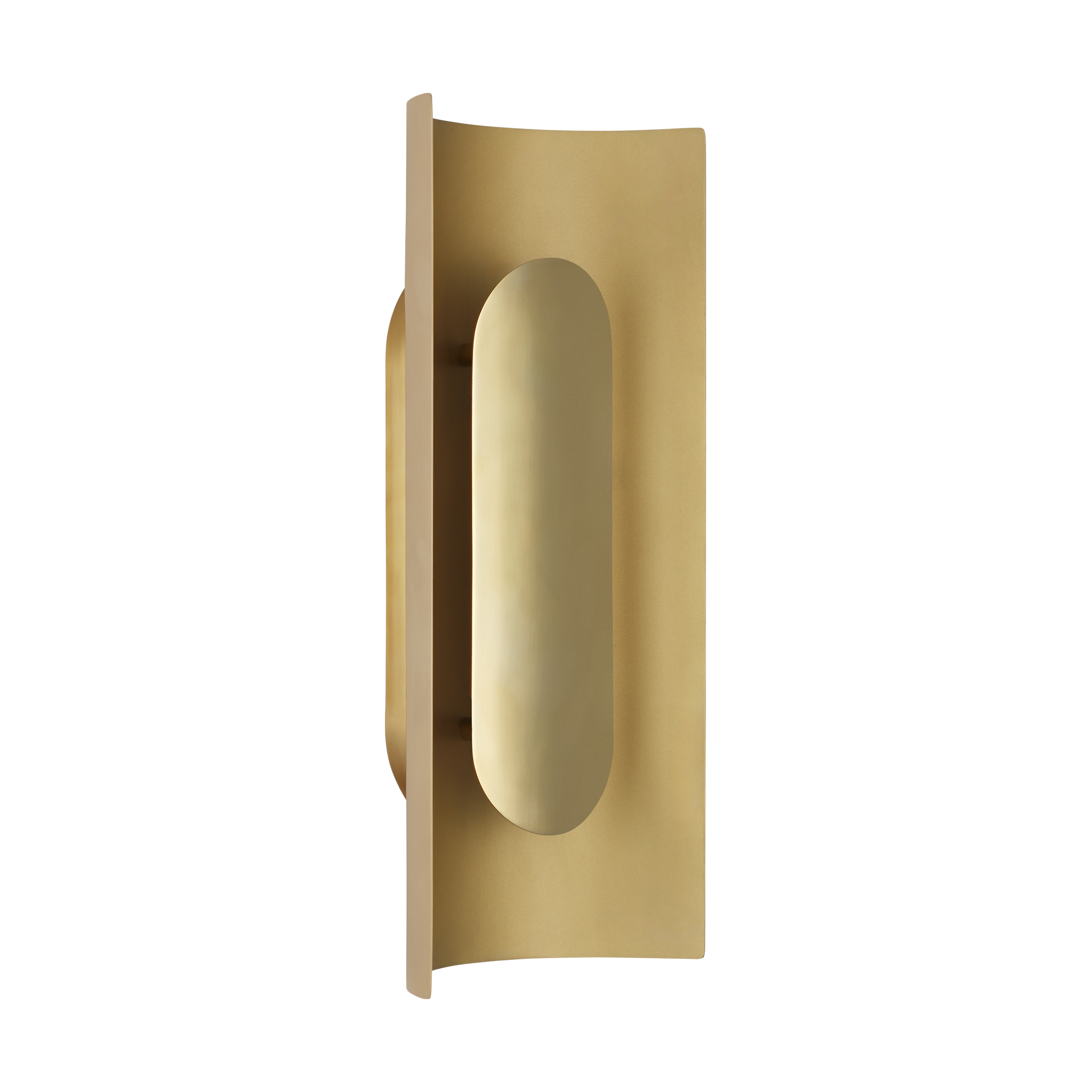 Shielded Medium Sconce Hand Rubbed Antique Brass 2700K 90 CRI