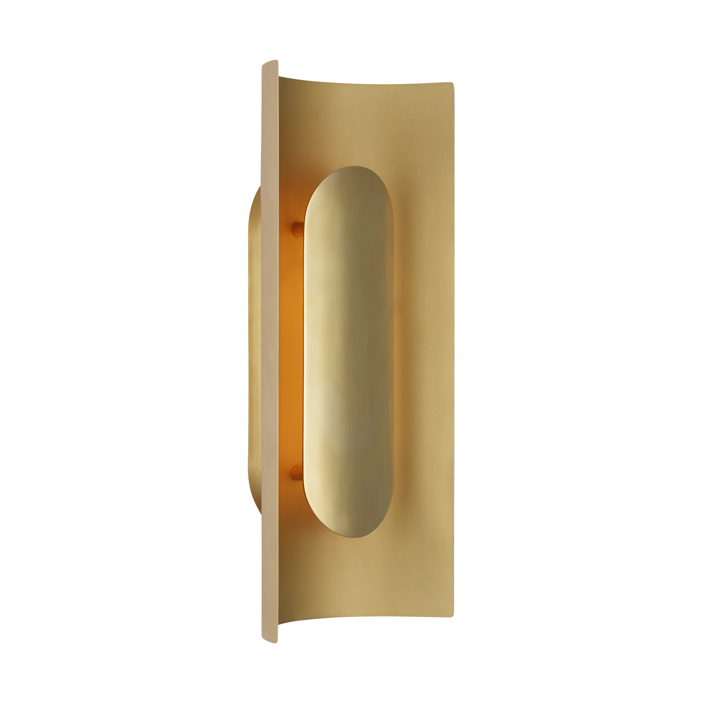 Shielded Medium Sconce Hand Rubbed Antique Brass 2700K 90 CRI