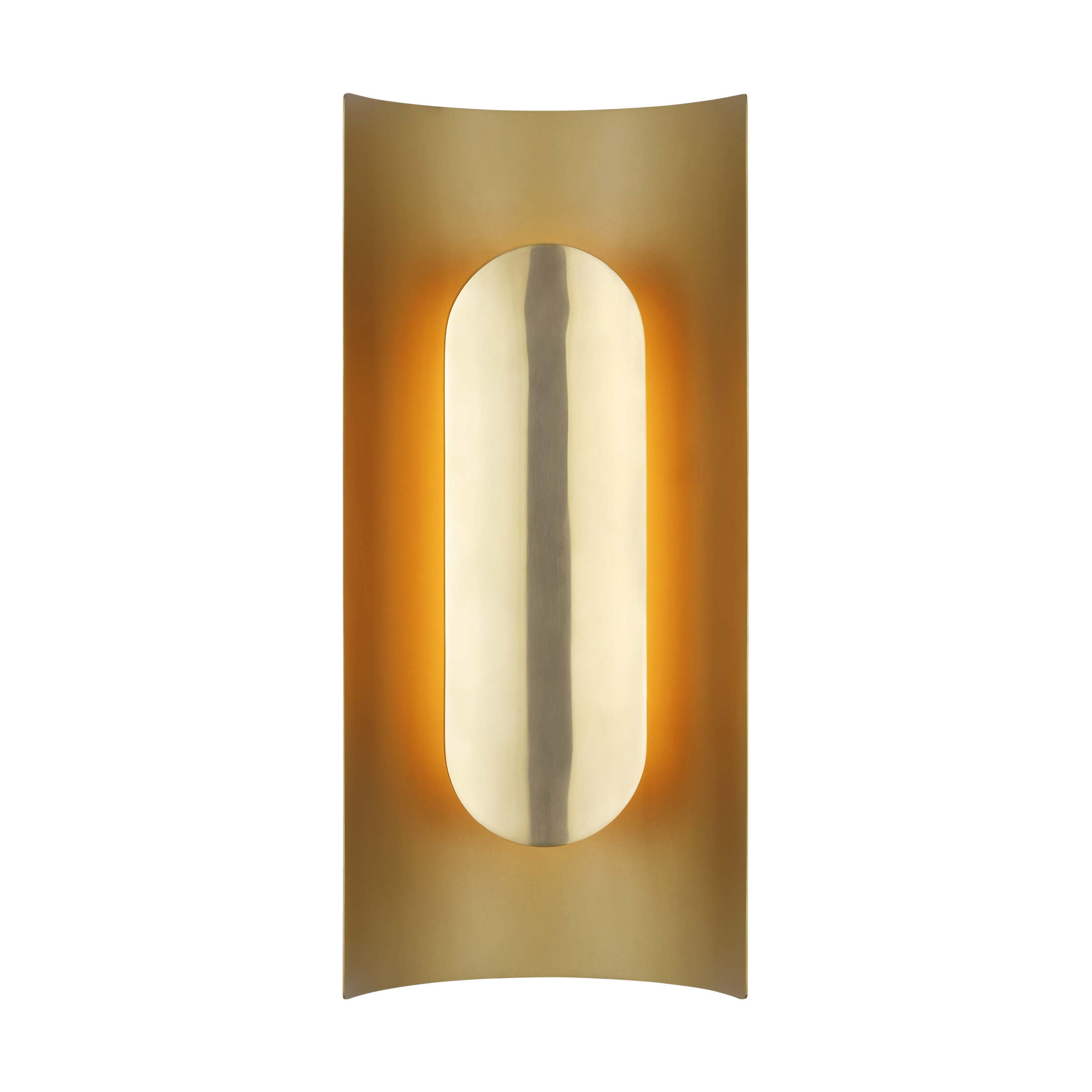 Shielded Medium Sconce Hand Rubbed Antique Brass 2700K 90 CRI