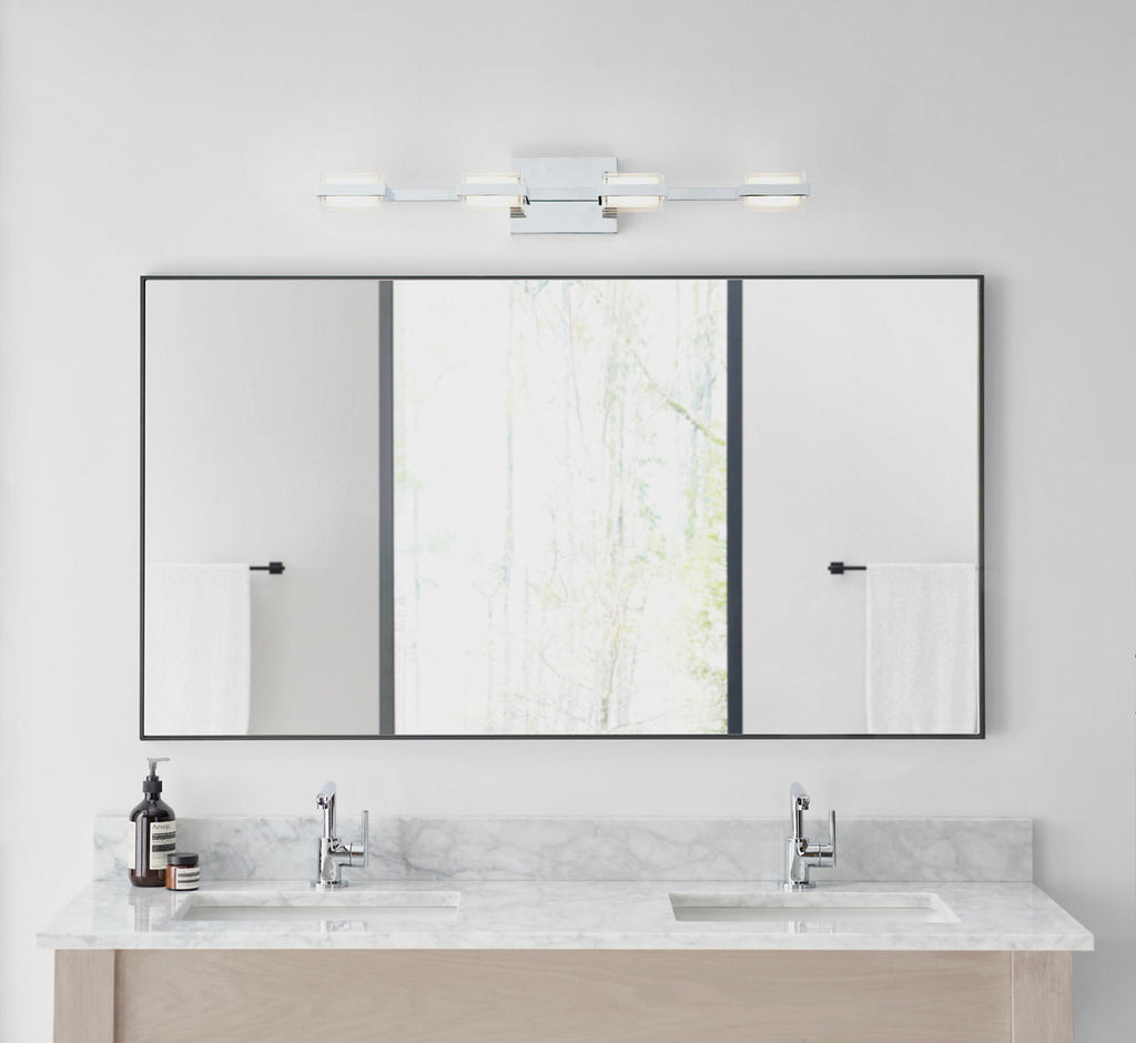Kamden 4-Light Bath Chrome 3000K 90 CRI LED 3000k 120v