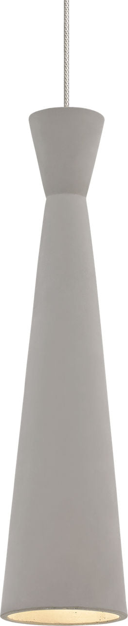 Windsor Pendant | Satin Nickel | Concrete MonoRail Bulb(s) Not Included