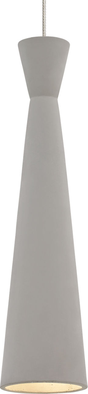 Windsor Pendant | Satin Nickel | Concrete MonoRail Bulb(s) Not Included