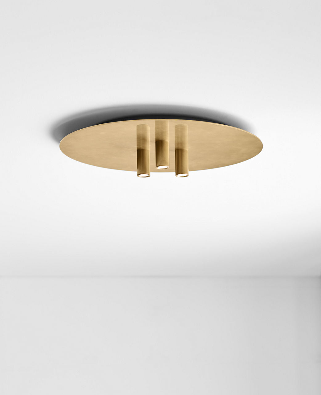 Ponte 16 Flush Mount 16 Natural Brass LED 90 CRI 3000K 120V