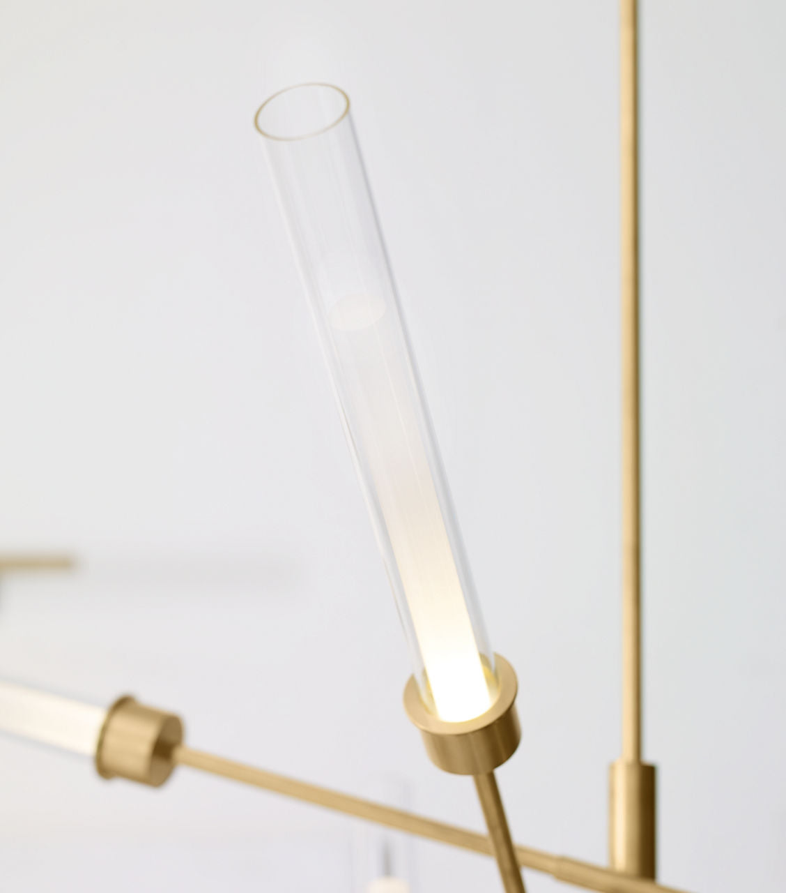Linger 12-Light Abstract Chandelier 12-Light Abstract Chandelier Natural Brass 3000K 90 CRI integrated led 90 cri 3000k 120v