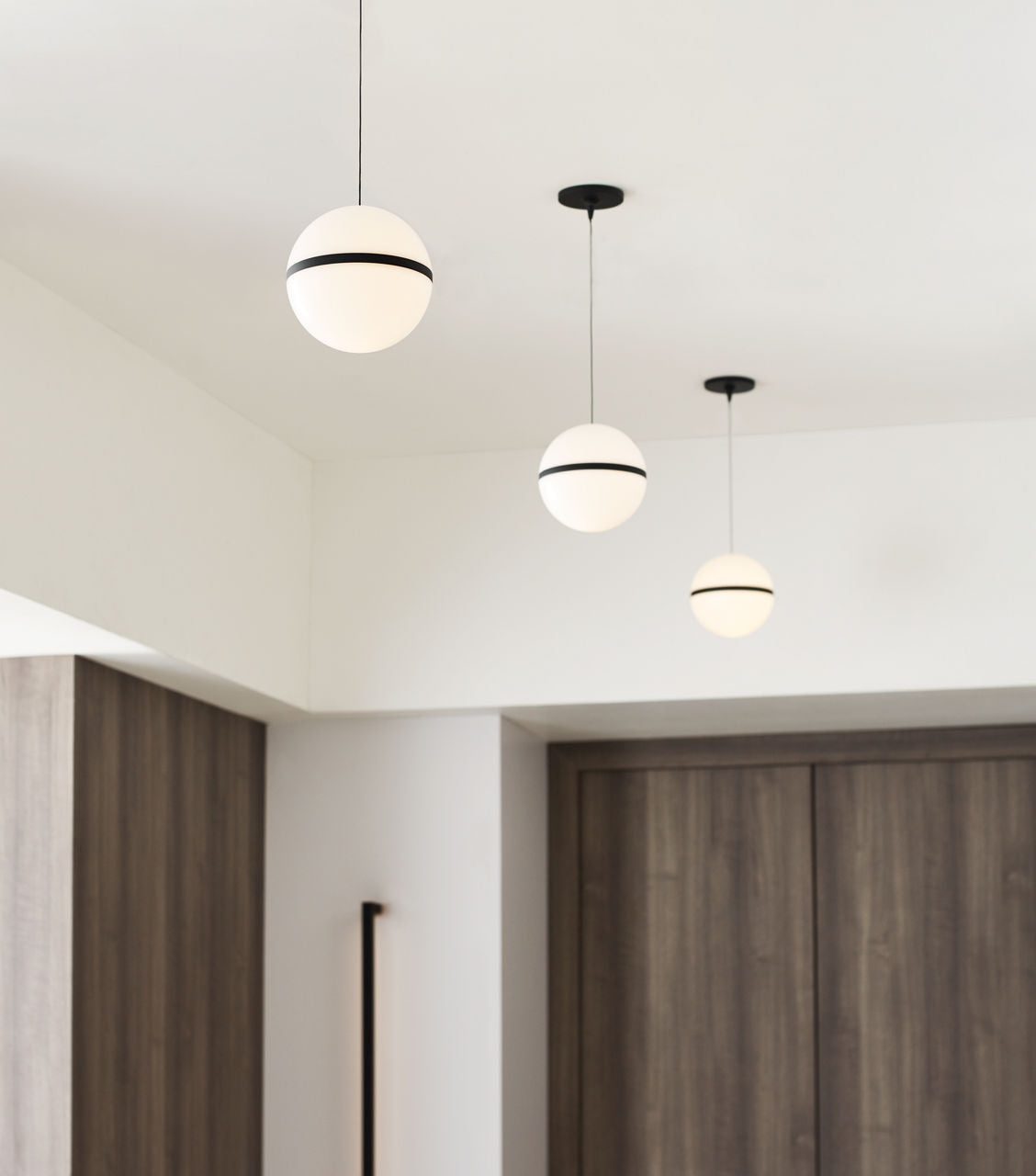Mini Hanea Pendant | Nightshade Black | Acrylic Shade Monopoint Bulb(s) Included
