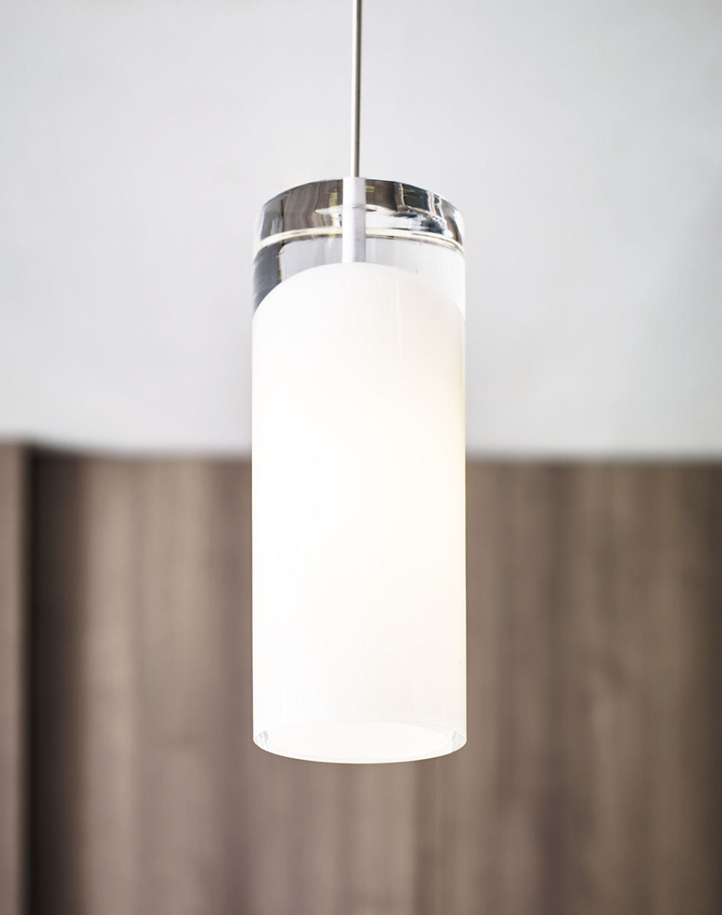 Horizon Pendant | Satin Nickel | Frost glass Monopoint Bulb(s) Included