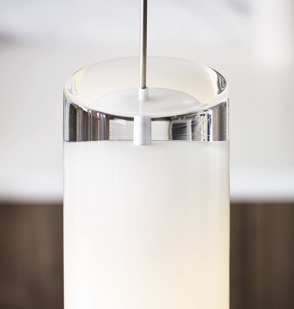 Horizon Pendant | Satin Nickel | Frost glass Monopoint Bulb(s) Included