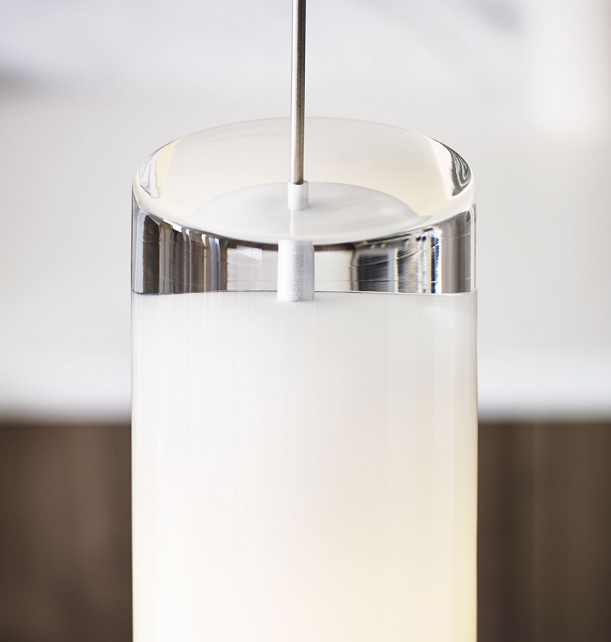 Horizon Pendant | Satin Nickel | Frost glass Monopoint Bulb(s) Included