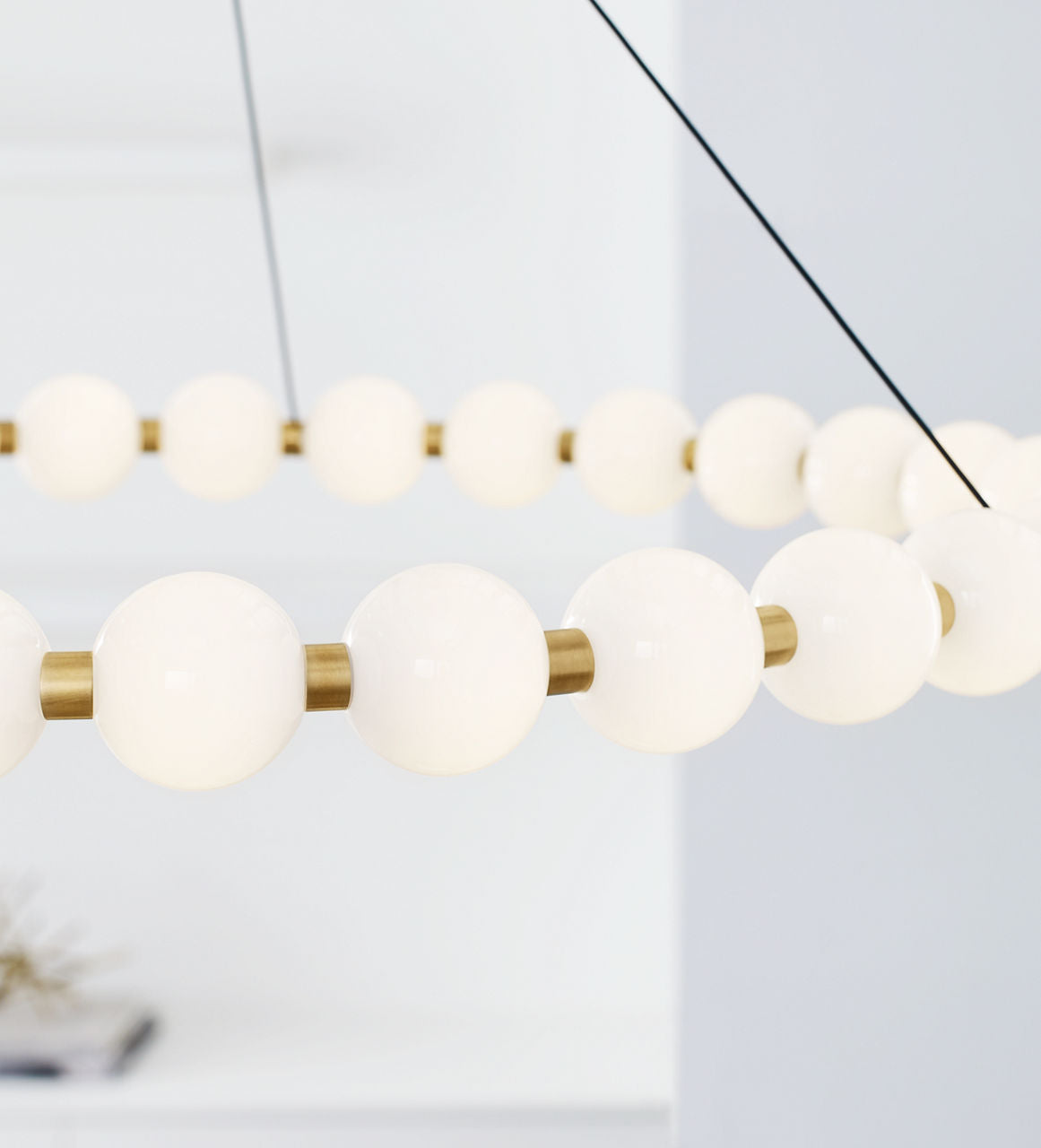 Orbet 36 Chandelier Natural Brass 2700K 90 CRI integrated led 90 cri 2700k 120v-277v unv