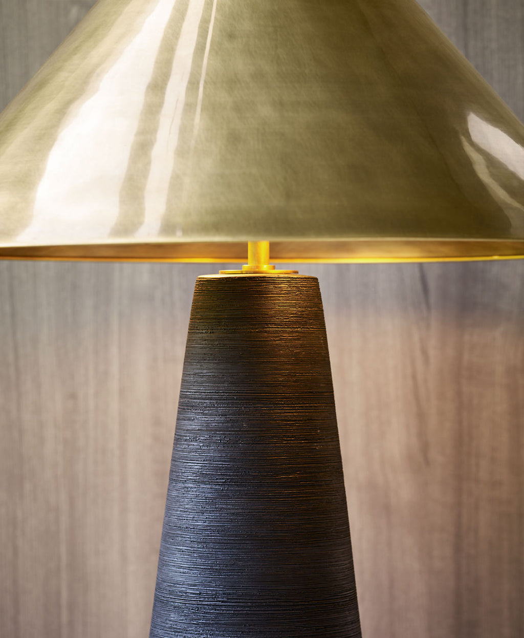 Karam Large Table Lamp Black Natural Brass 3000K 90 CRI e26 med base a19 90 cri 3000k 120v