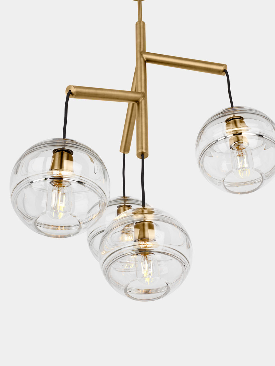 Sedona Single Chandelier Single Clear Aged Brass 2700K 90 CRI t14 led 90 cri 2700k 120v