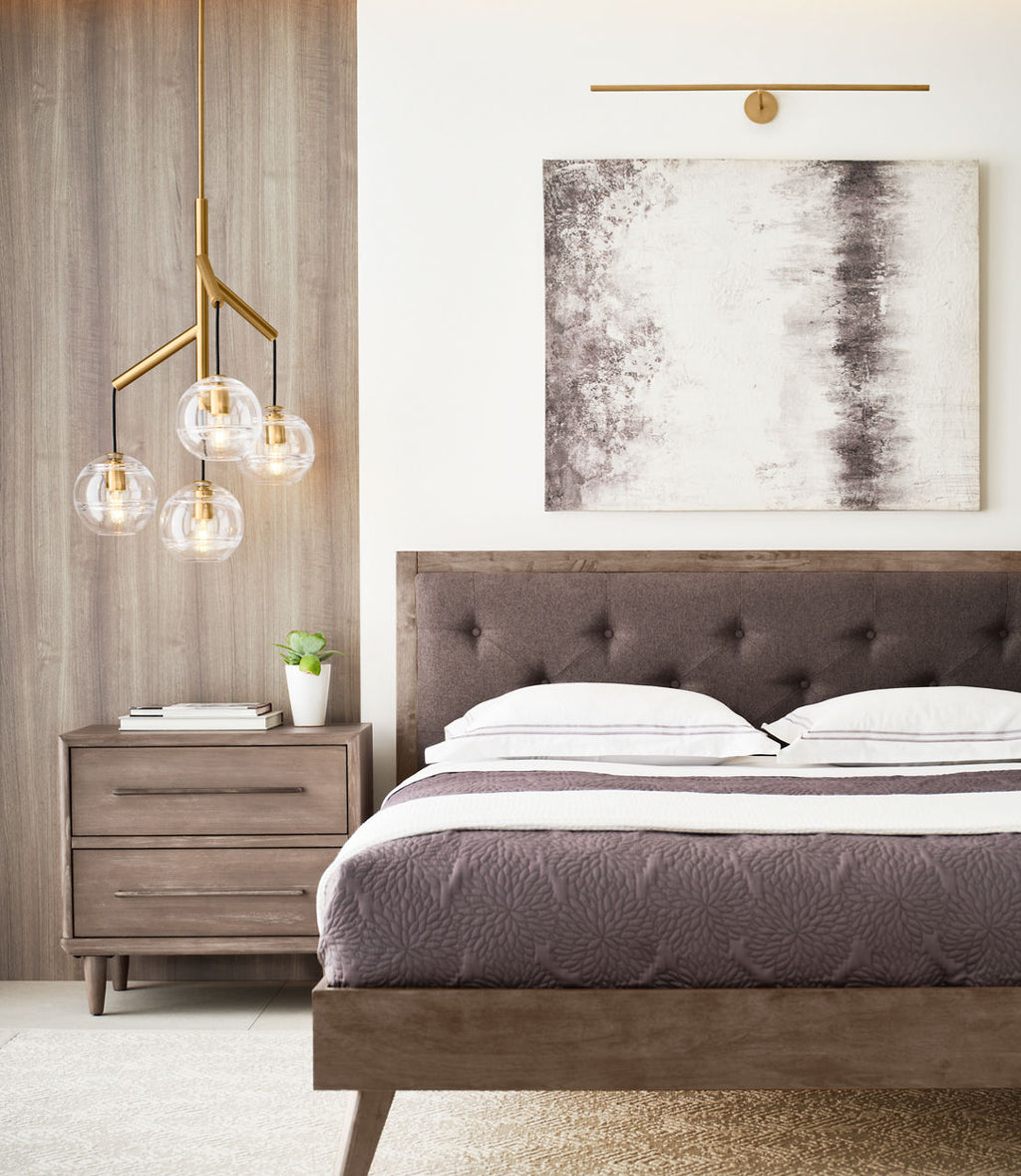 Sedona Single Chandelier Single Clear Aged Brass 2700K 90 CRI t14 led 90 cri 2700k 120v
