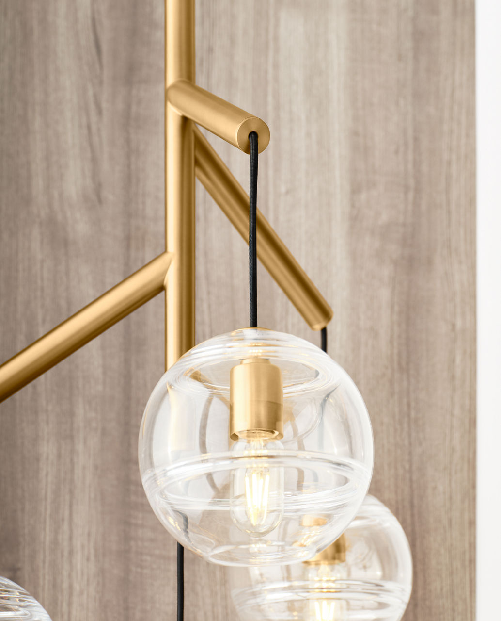 Sedona Single Chandelier Single Clear Aged Brass 2700K 90 CRI t14 led 90 cri 2700k 120v