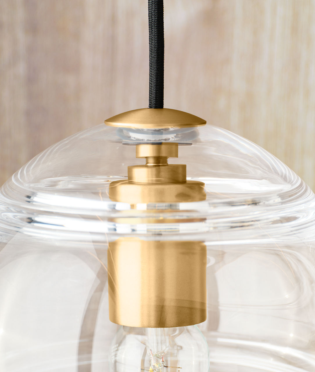 Sedona Single Chandelier Single Clear Aged Brass 2700K 90 CRI t14 led 90 cri 2700k 120v