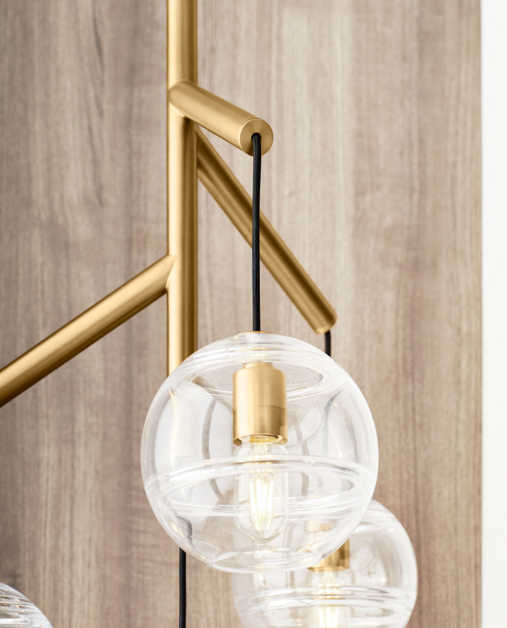Sedona Single Chandelier Single Clear Aged Brass 2700K 90 CRI t14 led 90 cri 2700k 120v