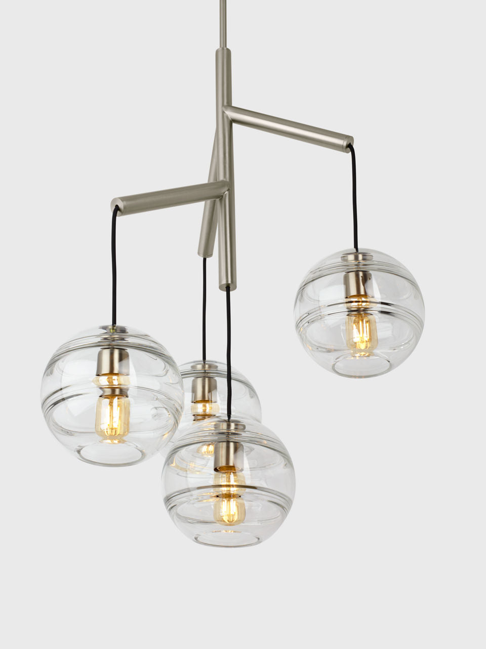 Sedona Single Chandelier Single Clear Satin Nickel 2700K 90 CRI t14 led 90 cri 2700k 120v