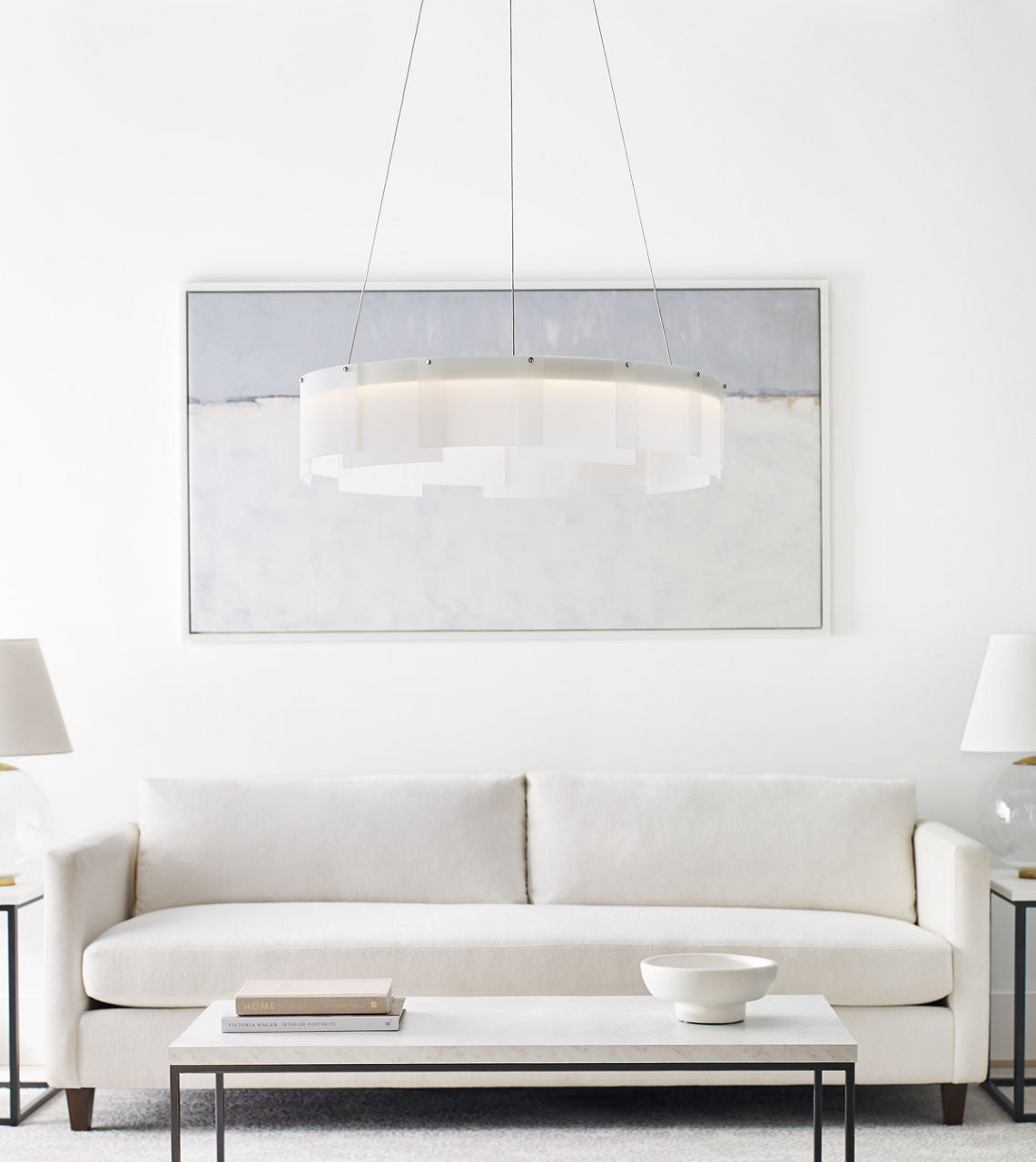 Stratos 30 Chandelier 30" Diameter Frost/Satin Nickel 2700K 90 CRI led 90 cri 2700k 120v