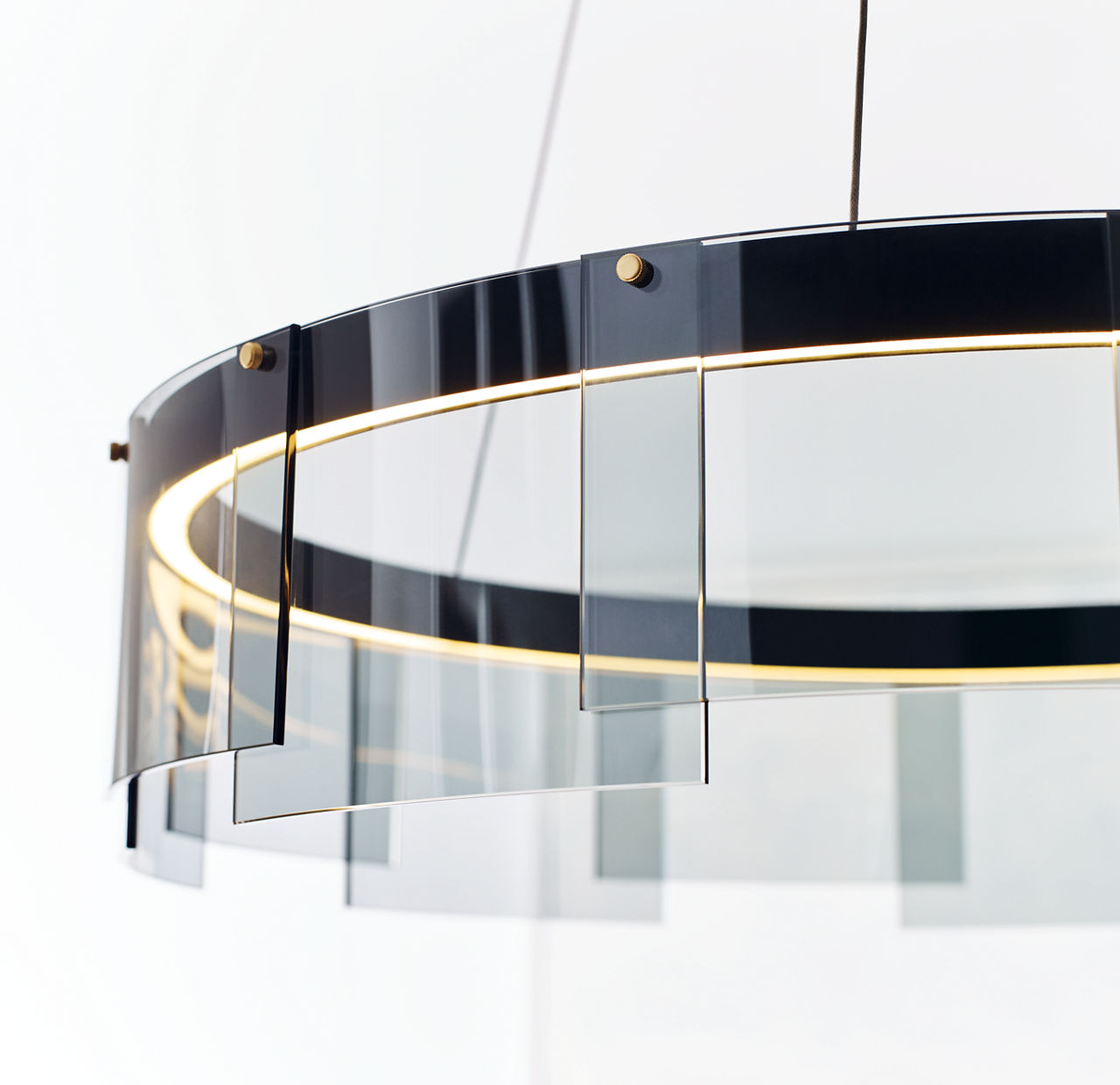 Stratos 30 Chandelier 30" Diameter Smoke/Black 2700K 90 CRI led 90 cri 2700k 120v