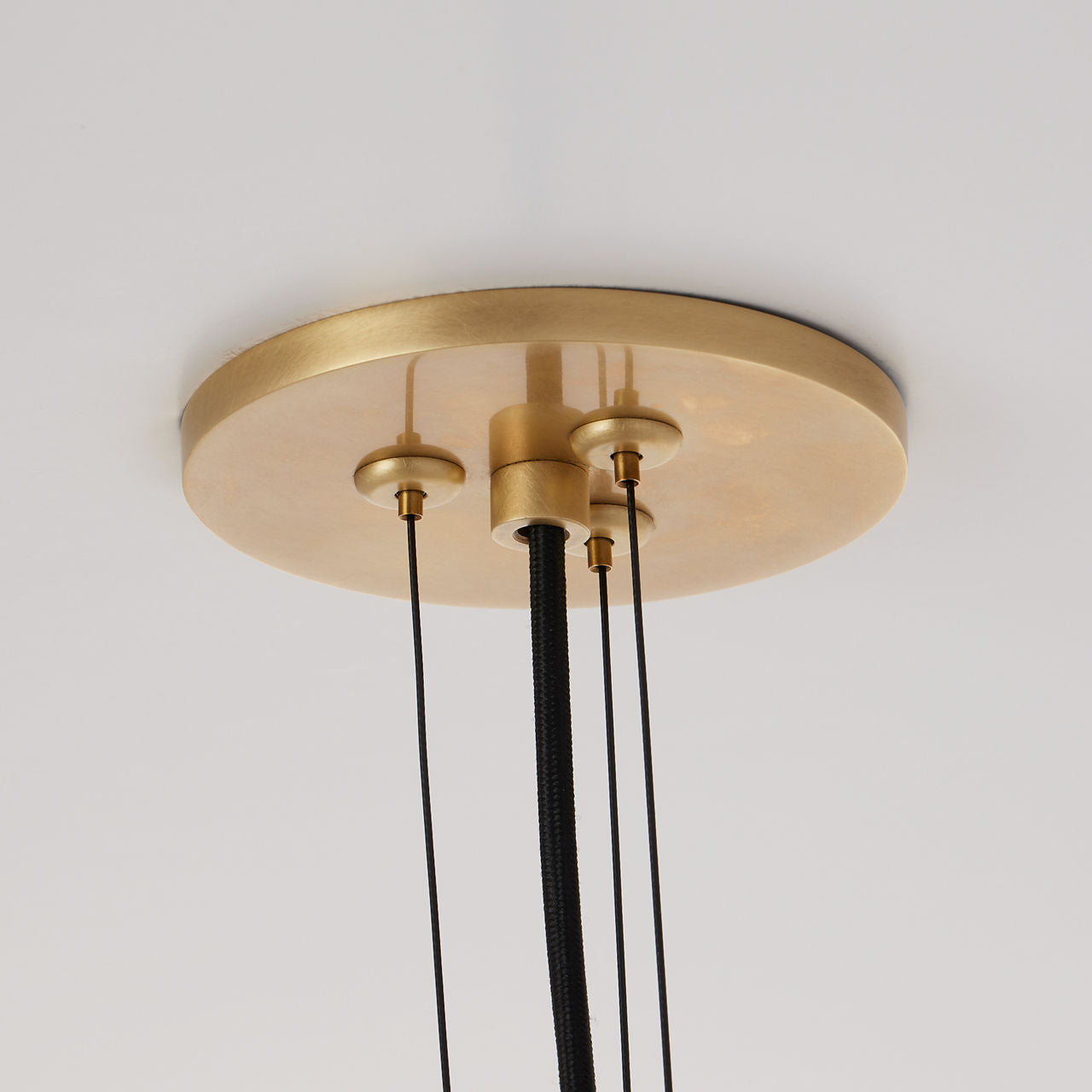 Kapoor Large Pendant transparent smoke/Natural Brass LED 2700K 90 CRI 120-277V