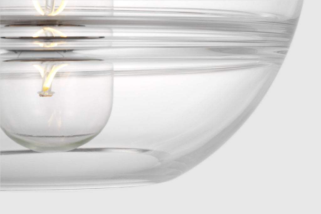 Sedona Medium Pendant | Clear Nightshade Black Bulb Not Included