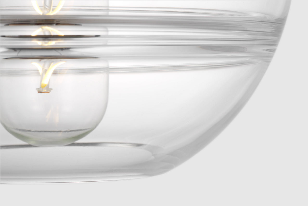 Sedona Medium Pendant | Clear Nightshade Black Bulb Not Included