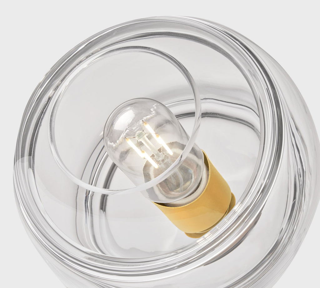 Sedona Medium Pendant Clear Aged Brass Bulb Not Included