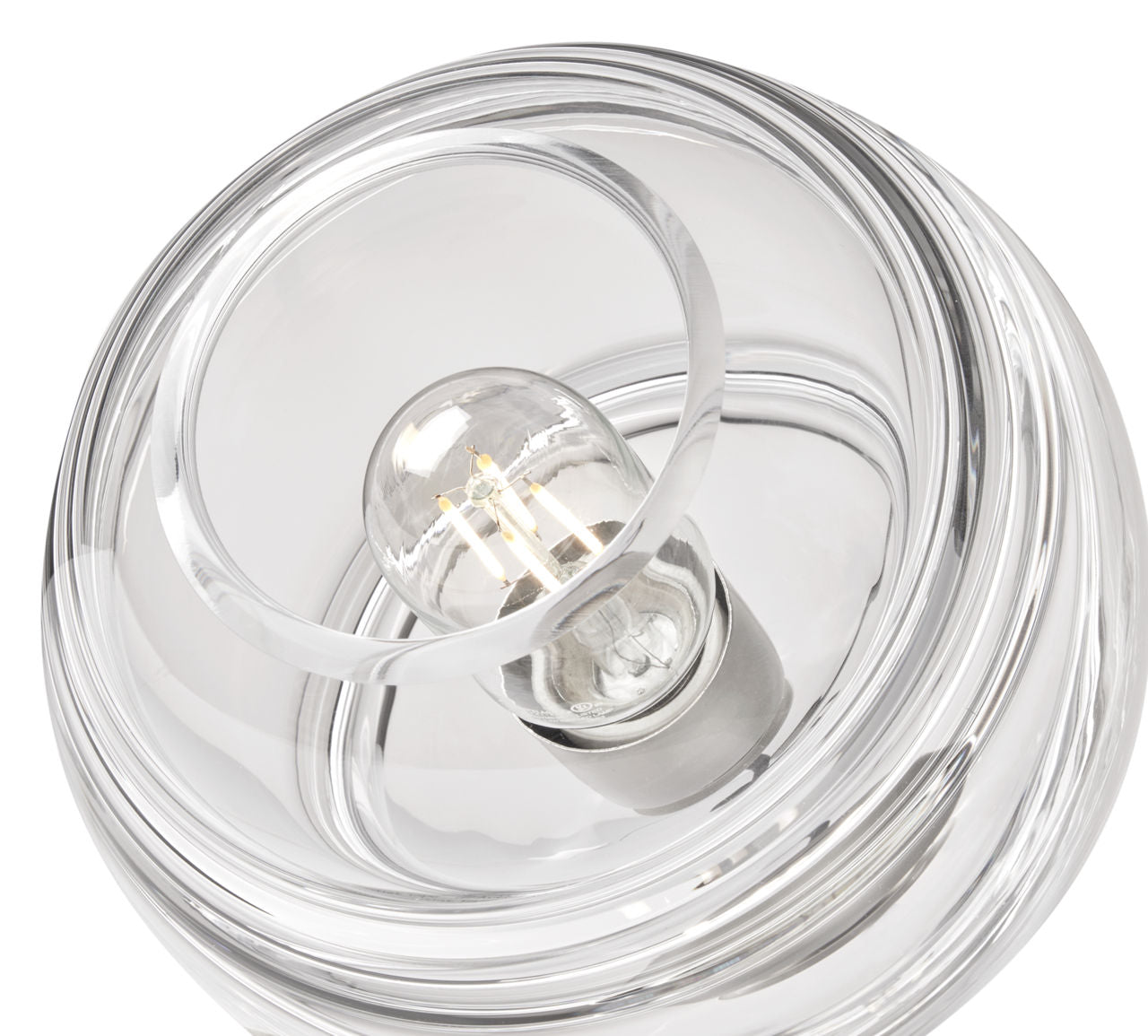 Sedona Medium Pendant Clear Satin Nickel Bulb Not Included