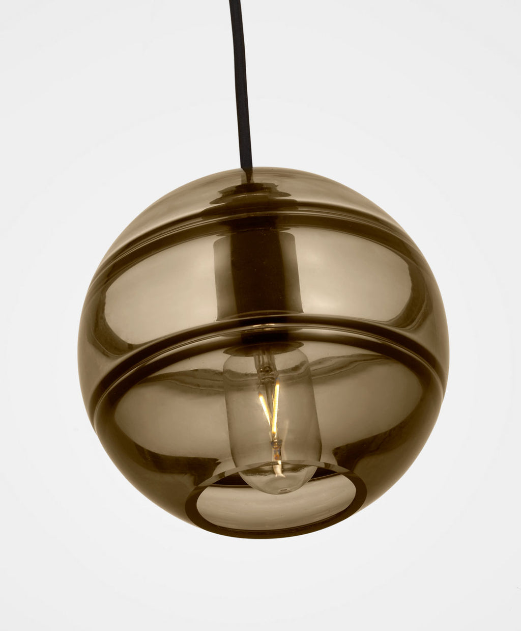 Sedona Medium Pendant Transparent Smoke Nightshade Black Bulb Not Included
