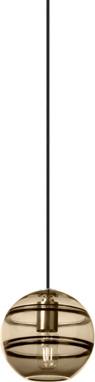 Sedona Medium Pendant Transparent Smoke Satin Nickel Bulb Not Included