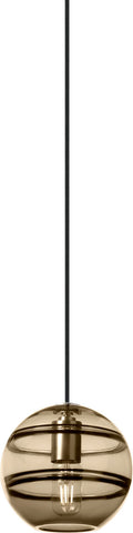 Sedona Medium Pendant Transparent Smoke Satin Nickel Bulb Not Included
