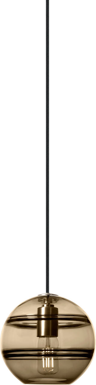 Sedona Medium Pendant Transparent Smoke Satin Nickel Bulb Not Included