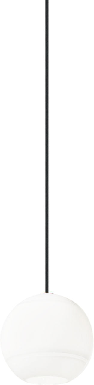 Sedona Medium Pendant | White Aged Brass Bulb Not Included