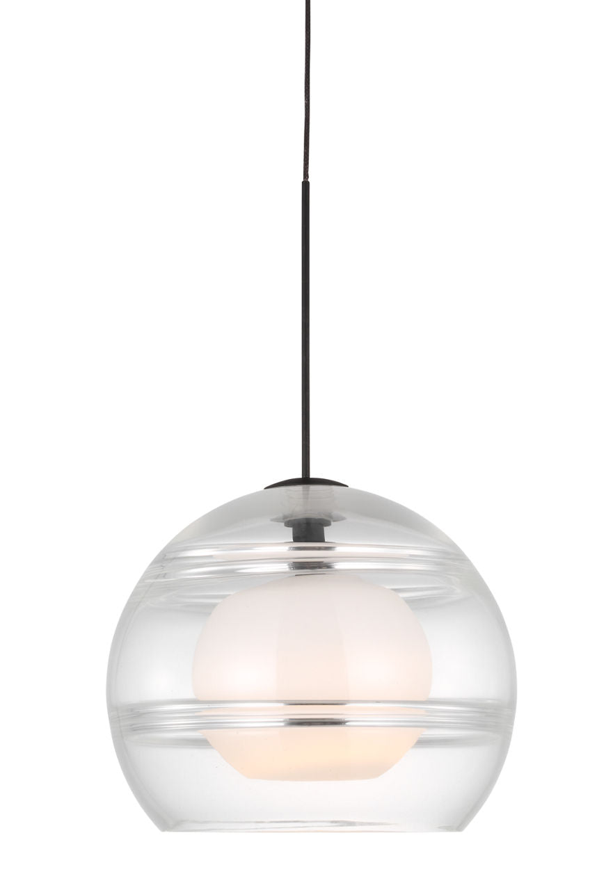 Sedona Large Pendant | Clear Nightshade Black Bulb Not Included