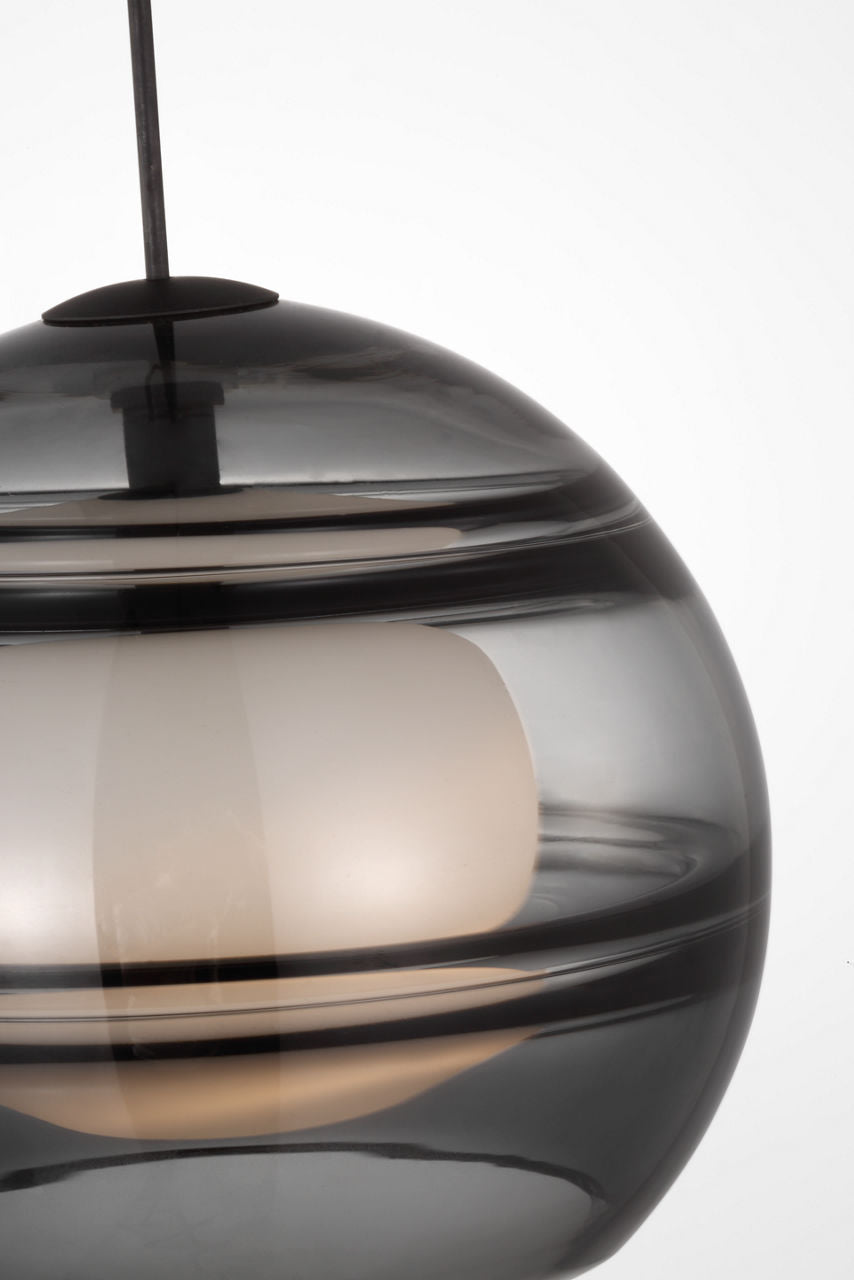 Sedona Large Pendant Transparent Smoke Nightshade Black LED 2700K 90 CRI med base t14 90 cri 2700k 120v