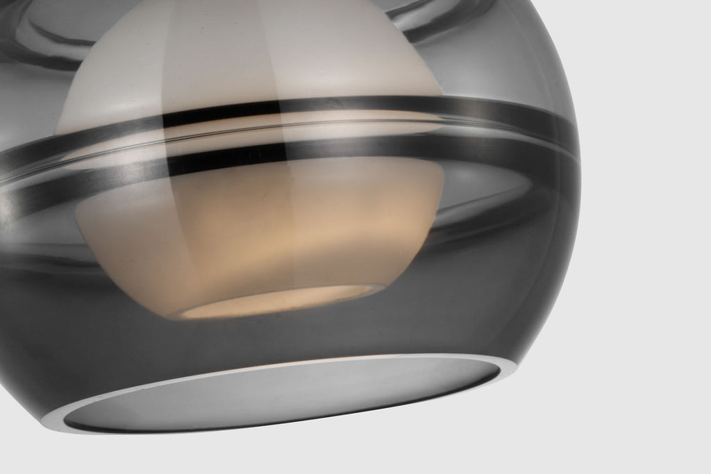 Sedona Large Pendant Transparent Smoke Nightshade Black LED 2700K 90 CRI med base t14 90 cri 2700k 120v