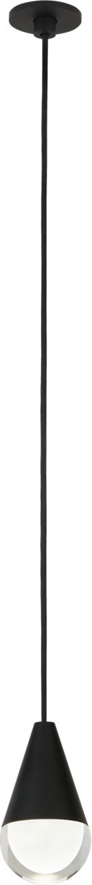 Cupola Port Alone Pendant 1 Light Port Alone Nightshade Black 3000K 90 CRI integrated led 90 cri 3000k 120v-277v unv