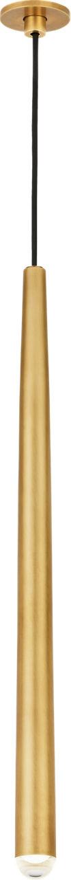 Pylon Port Alone Pendant 1 Light Port Alone Natural Brass Integrated LED 90 CRI 3000K 120-277V