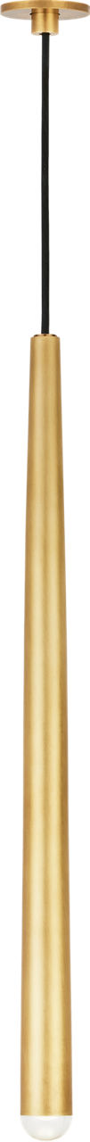 Pylon Port Alone Pendant 1 Light Port Alone Natural Brass Integrated LED 90 CRI 3000K 120-277V