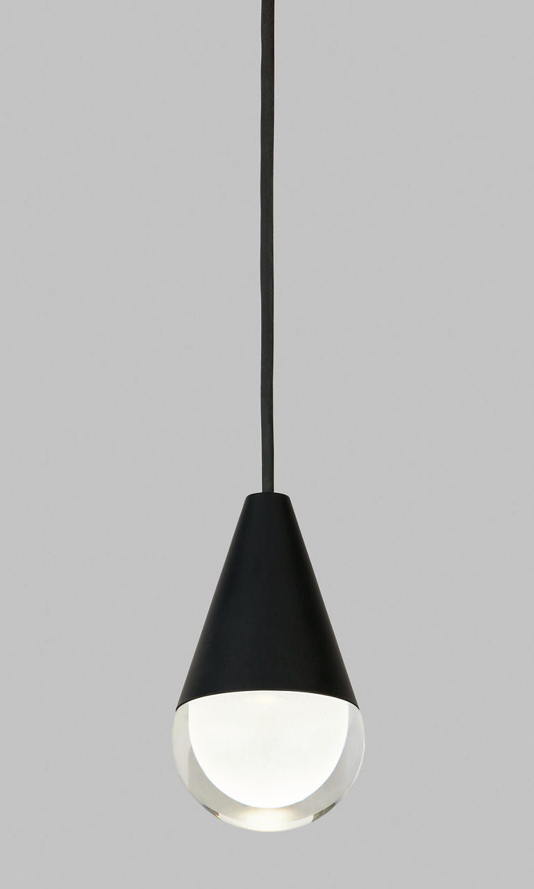 Cupola 1 Light Pendant 1 Light Nightshade Black Integrated LED 90 CRI 3000K 120-277V