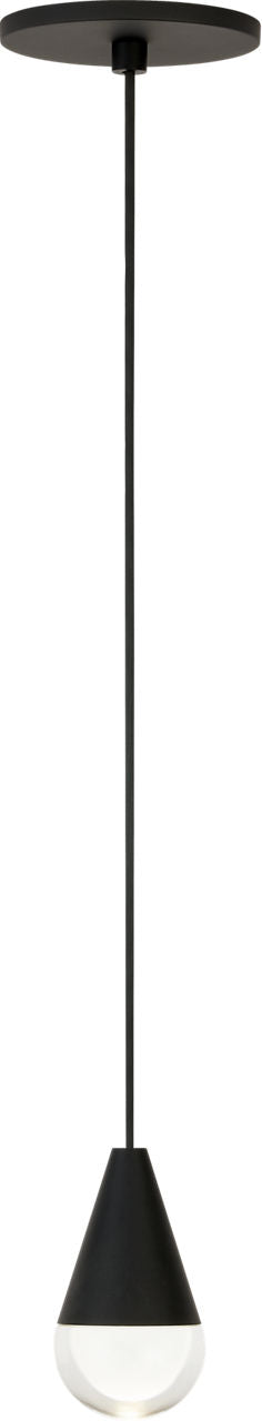 Cupola 1 Light Pendant 1 Light Nightshade Black Integrated LED 90 CRI 3000K 120-277V