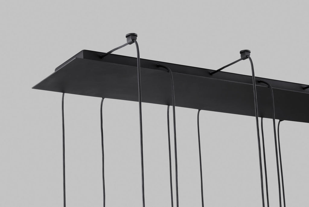 Eaves 18 Light Chandelier Nightshade Black Integrated LED 3000K 90 CRI 120V