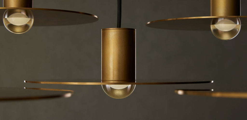 Eaves 18 Light Chandelier Natural Brass Integrated LED 3000K 90 CRI 120V