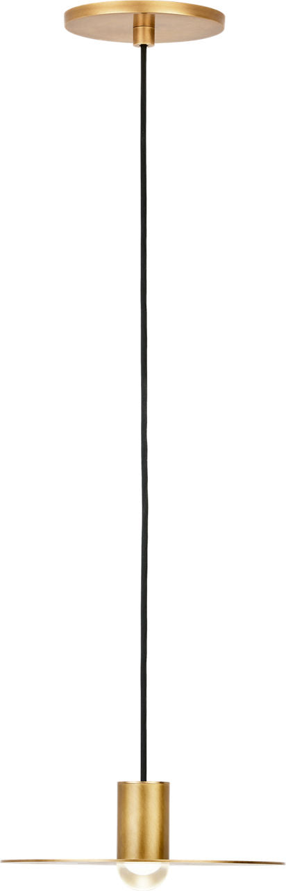 Eaves 1 Light Pendant 1 Light Natural Brass 3000K 90 CRI integrated led 90 cri 3000k 120v-277v unv