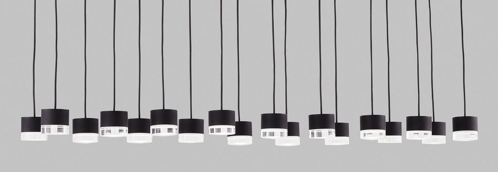 Gable 18 Light Chandelier 18 Light Nightshade Black 3000K 90 CRI integrated led 90 cri 3000k