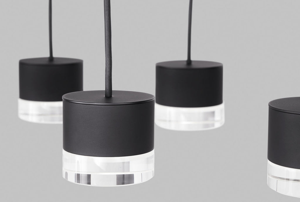 Gable 18 Light Chandelier 18 Light Nightshade Black 3000K 90 CRI integrated led 90 cri 3000k