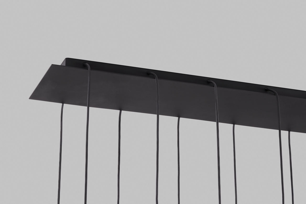 Gable 18 Light Chandelier 18 Light Nightshade Black 3000K 90 CRI integrated led 90 cri 3000k
