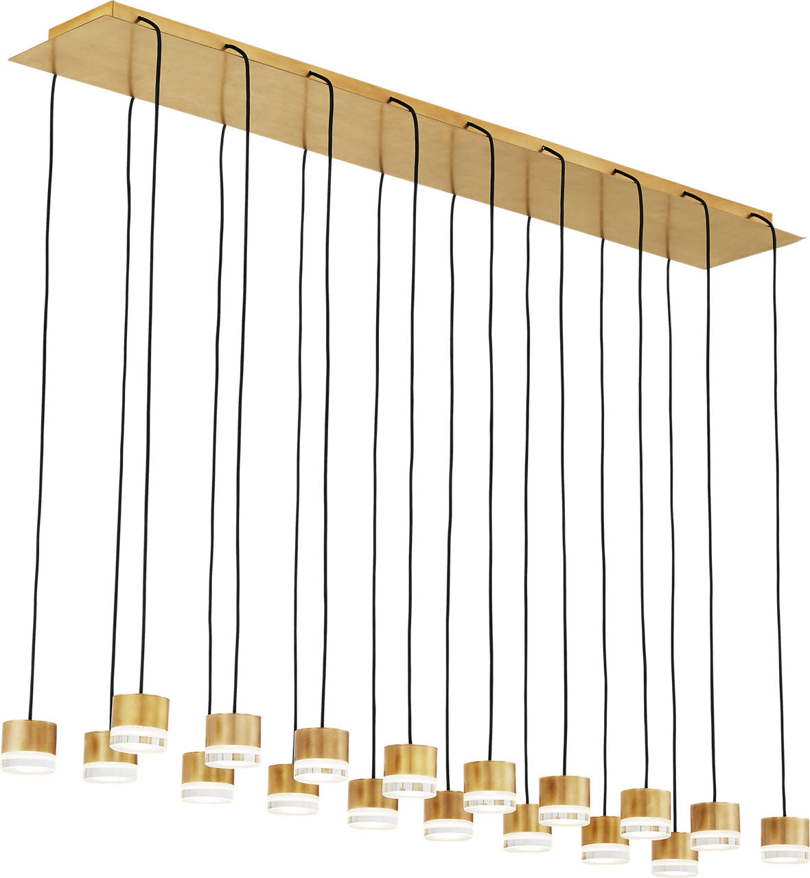 Gable 18 Light Chandelier 18 Light Natural Brass 3000K 90 CRI integrated led 90 cri 3000k