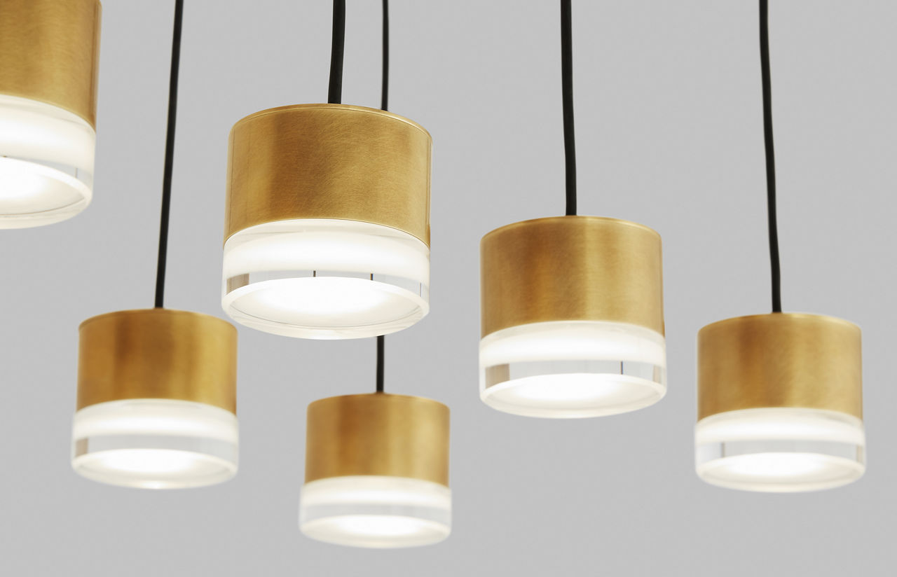 Gable 18 Light Chandelier 18 Light Natural Brass 3000K 90 CRI integrated led 90 cri 3000k
