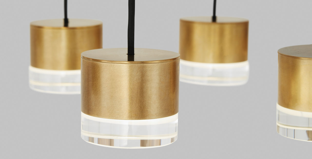 Gable 18 Light Chandelier 18 Light Natural Brass 3000K 90 CRI integrated led 90 cri 3000k